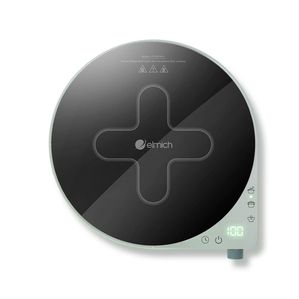 Bếp Điện Từ Đơn Elmich ICE-8878 1800W, Hàng Chính Hãng, Mặt Kính Ceramic Chịu Nhiệt - JoyMall