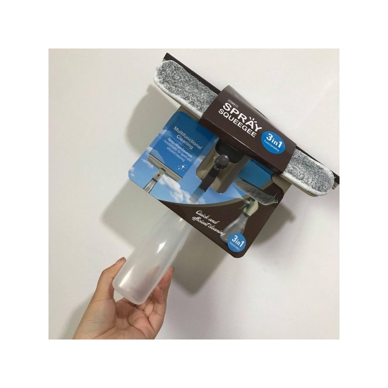 Cây Lau Kính Cửa Sổ LocknLock ETM417 Kèm Bình Xịt Nước 300ml, Hàng Chính Hãng - JoyMall