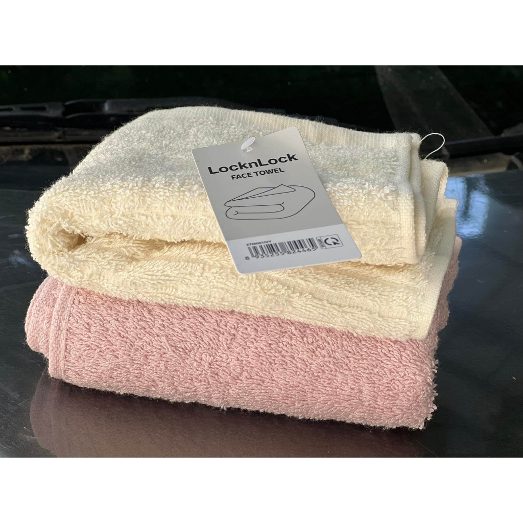Khăn Lau Mặt, Lau Tóc LocknLock, Hàng Chính Hãng, Vải Cotton, Nhiều Màu – JoyMall