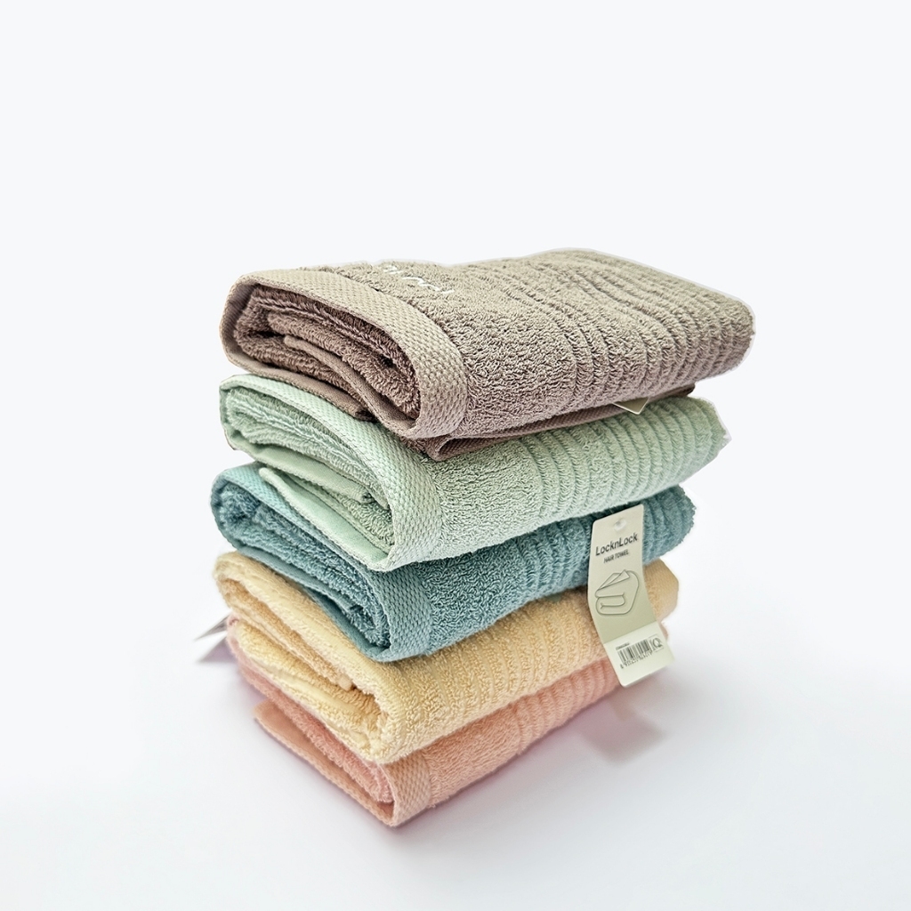 Khăn Lau Mặt, Lau Tóc LocknLock, Hàng Chính Hãng, Vải Cotton, Nhiều Màu – JoyMall