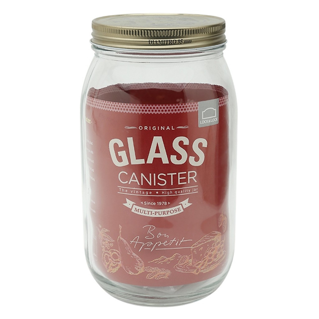 Hũ thủy tinh đựng thực phẩm LocknLock, Hàng chính hãng, nắp đậy kín, không bám mùi, dễ vệ sinh - JoyMall
