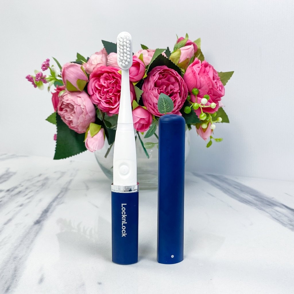 Bàn chải đánh răng điện Locknlock, Electric portable toothbrush 171x21x20 mm - Màu xanh Navy ENR344NVY