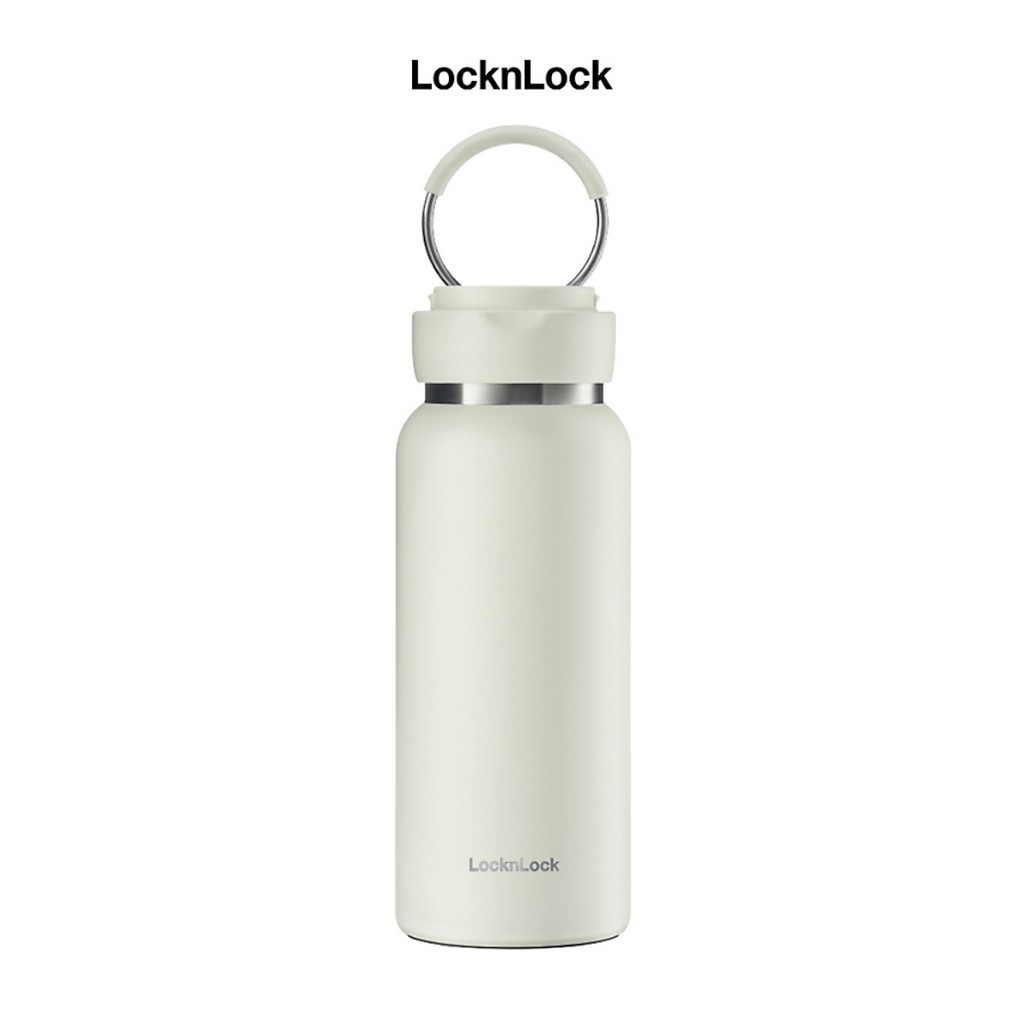 Bình giữ nhiệt LocknLock Sling Ring Tumbler 800ml LHC4322, Hàng chính hãng, tay cầm chống trượt, có lọc đá - JoyMall