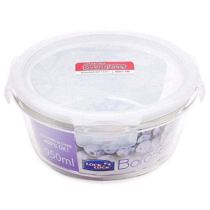 Hộp thuỷ tinh bảo quản thực phẩm LocknLock 950ML LLG861PG. Hàng chính hãng, dùng được lò vi sóng - JoyMall
