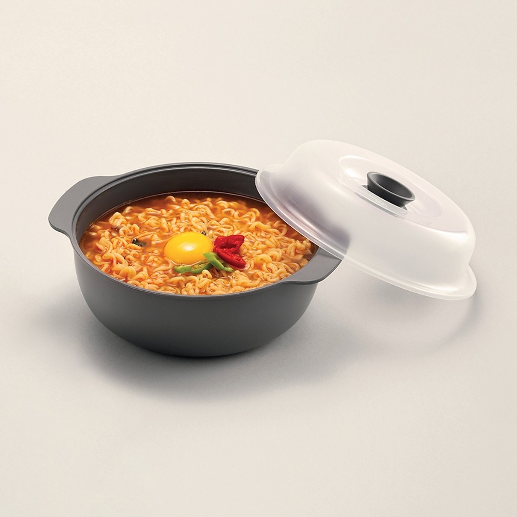 Nồi Hấp Trong Lò Vi Sóng LocknLock 1.2L Màu Xám LMW123, Hàng chính hãng, nhựa PP an toàn, tay cầm tiện lợi - JoyMall