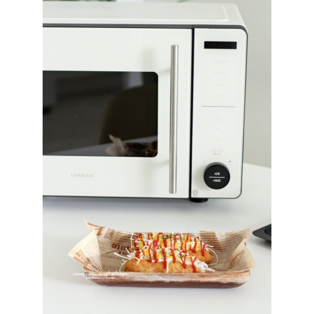 Lò chiên không dầu kết hợp lò vi sóng Locknlock Rangefryer EJF294IVY, Hàng chính hãng, 2 trong 1, đáy phẳng - JoyMall