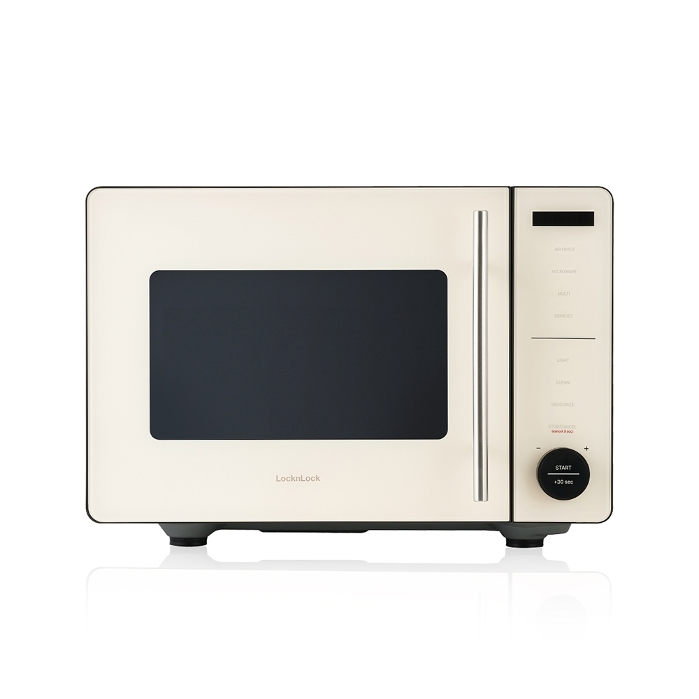 Lò chiên không dầu kết hợp lò vi sóng Locknlock Rangefryer EJF294IVY, Hàng chính hãng, 2 trong 1, đáy phẳng - JoyMall