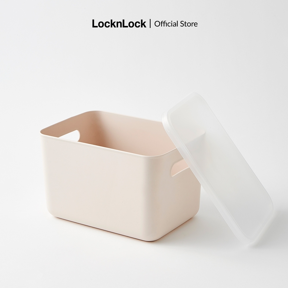Hộp nhựa đựng đồ LocknLock Shelf Organizer Box INP991 nhiều size, Hàng chính hãng, nhựa PP, nắp đậy tiện dụng - JoyMall