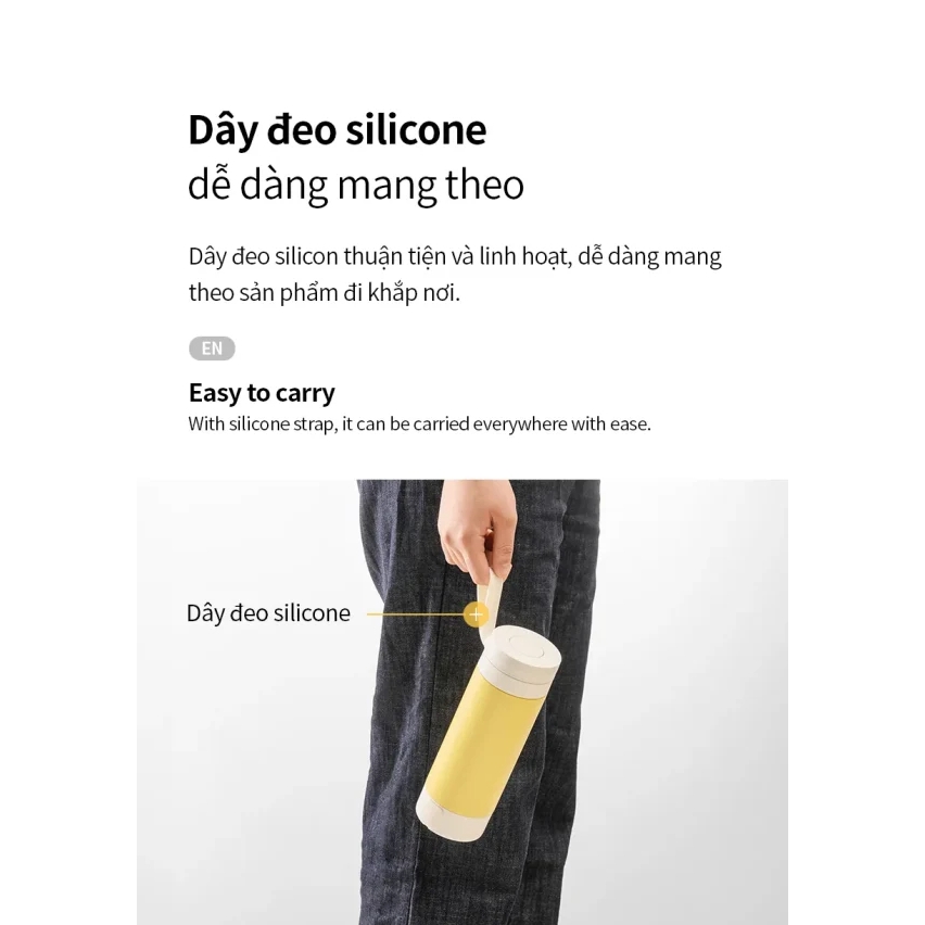 Bình đun giữ nhiệt Locknlock EJC723IVY, Hàng chính hãng, thép không gỉ, giữ ấm 8 cấp độ - JoyMall