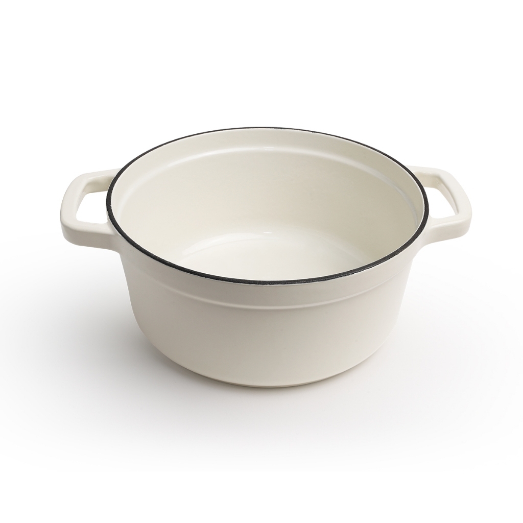 Nồi gang nguyên khối LocknLock Iron Casserole CIC2205RED, Hàng chính hãng, tráng men, dùng được bếp từ - JoyMall