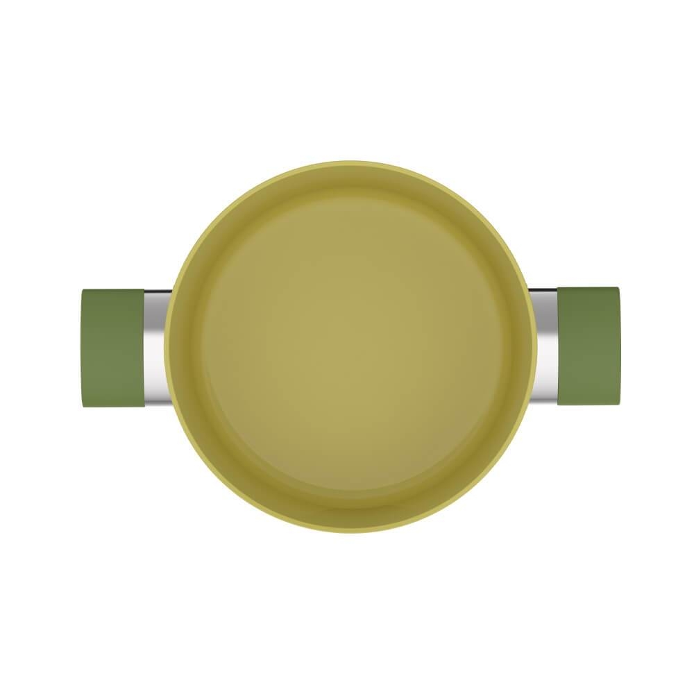 Nồi quánh phủ sứ an toàn Elmich Olive EL-5523OV nhiều size, Hàng chính hãng,dùng được bếp từ-JoyMall