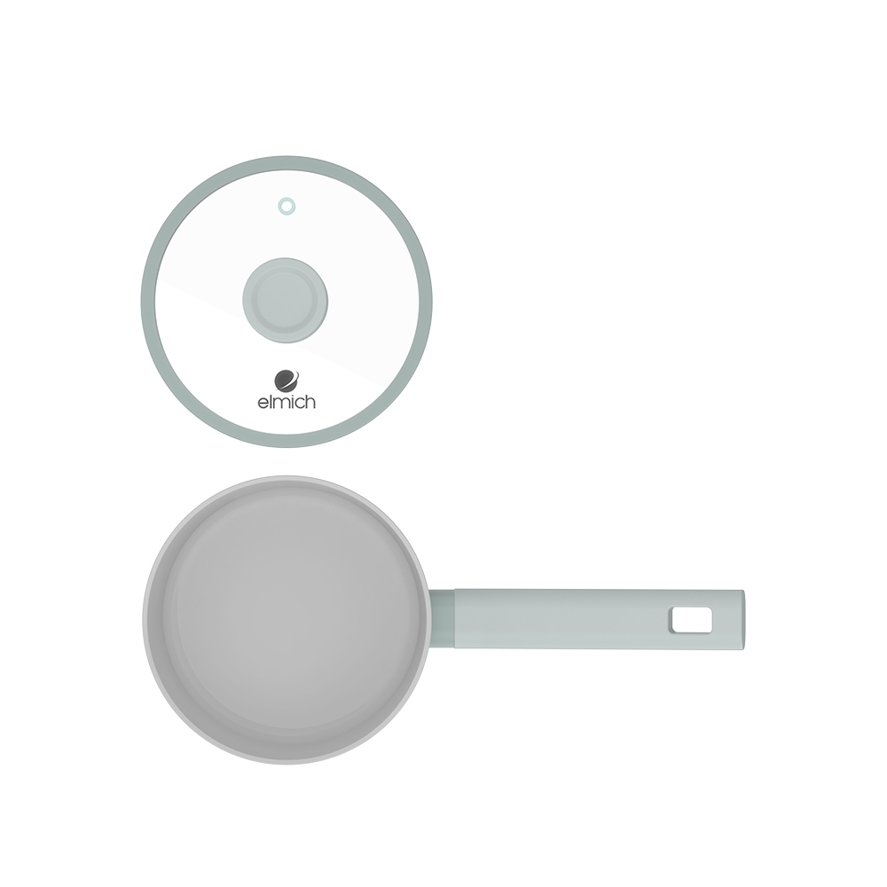 Bộ nồi quánh phủ sứ an toàn Elmich Verona EL-5223SK03, Hàng chính hãng, dùng được bếp từ- JoyMall