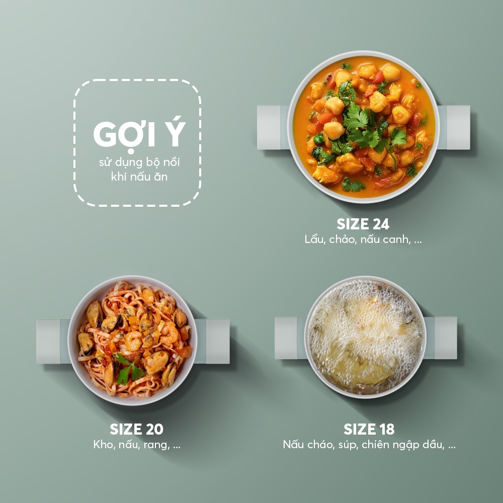 Nồi quánh phủ sứ an toàn Elmich Verona EL-5525SK, Hàng chính hãng, dùng được bếp từ- JoyMall