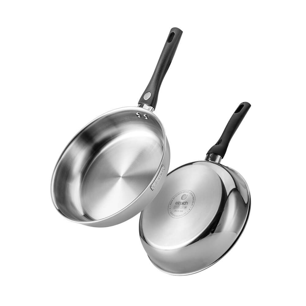 Chảo inox nguyên khối Elmich Basic EL-2840IN nhiều size, Hàng chính hãng, bắt từ nhanh mọi bếp - JoyMall