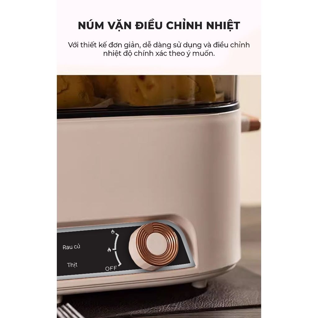 Nồi lẩu hấp hơi thủy nhiệt Magic A-090 5L, Hàng chính hãng, mâm nhiệt lớn, phủ chống dính - JoyMall