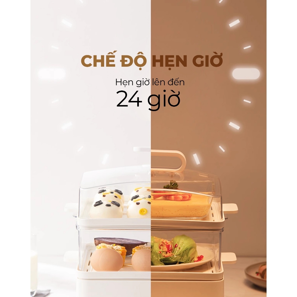 Máy hấp thực phẩm 3 tầng MAGIC Eco AC-280 18L, Hàng chính hãng, điều khiển cảm ứng, chế độ hẹn giờ - JoyMall