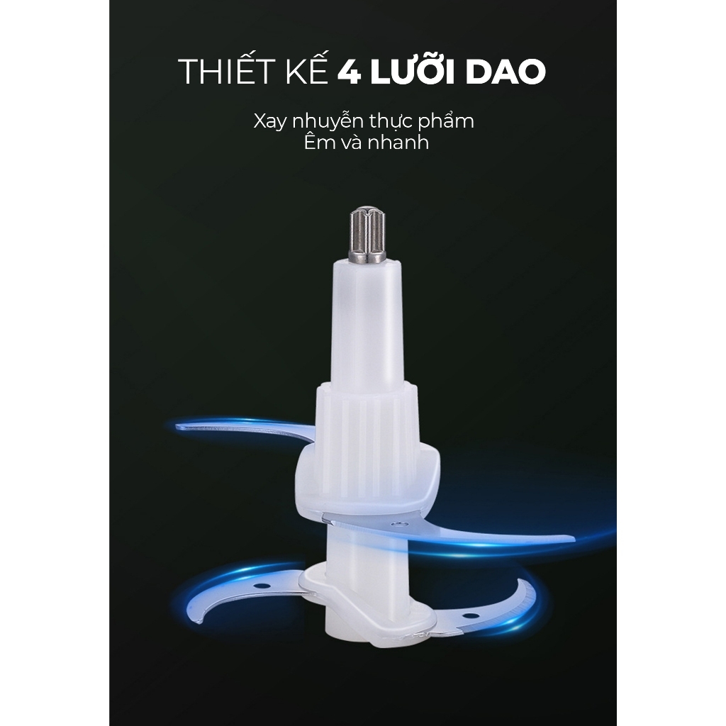 Máy xay thực phẩm đa năng MAGIC A-001 1.7L, Hàng chính hãng, cối thủy tinh, lưỡi dao kép - JoyMall