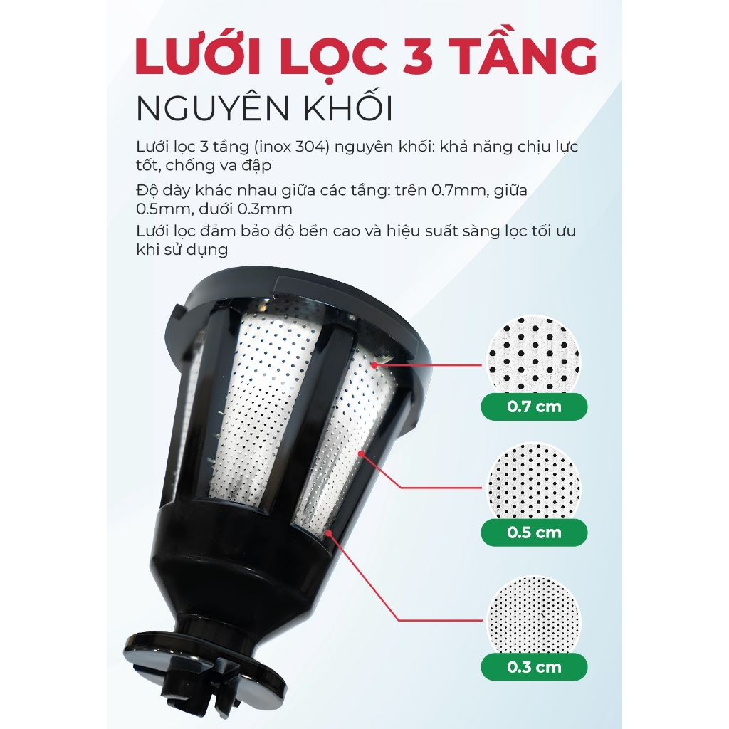 Máy ép chậm trục ngang MAGIC Eco AC-136, Hàng chính hãng, công nghệ ép lạnh, nhựa cao cấp - JoyMall