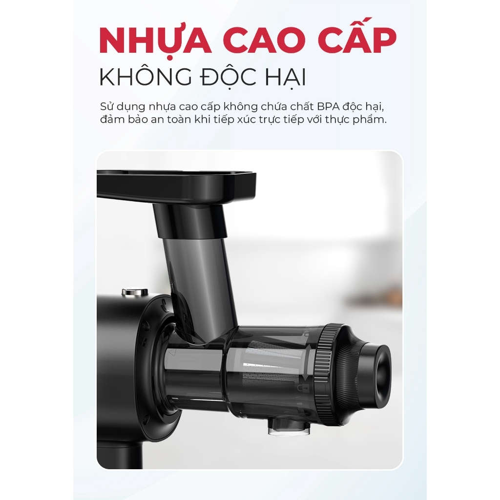 Máy ép chậm trục ngang MAGIC Eco AC-136, Hàng chính hãng, công nghệ ép lạnh, nhựa cao cấp - JoyMall