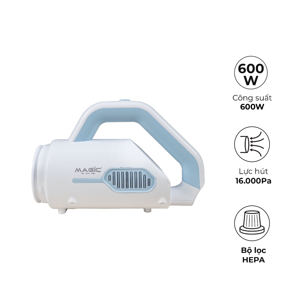 Máy hút bụi cầm tay có dây MAGIC A-060, Hàng chính hãng, 2 trong 1, loại bỏ bụi bẩn hiệu quả-JoyMall