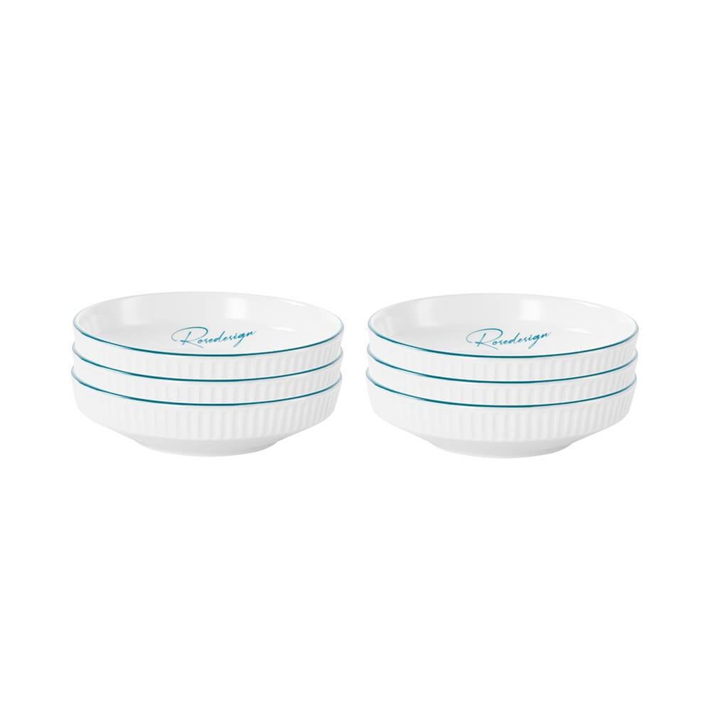 Bộ 6 đĩa gốm sứ Elmich Rosedesign EL-0261 EL-0262 EL-0263, Hàng chính hãng, thiết kế sang trọng - JoyMall