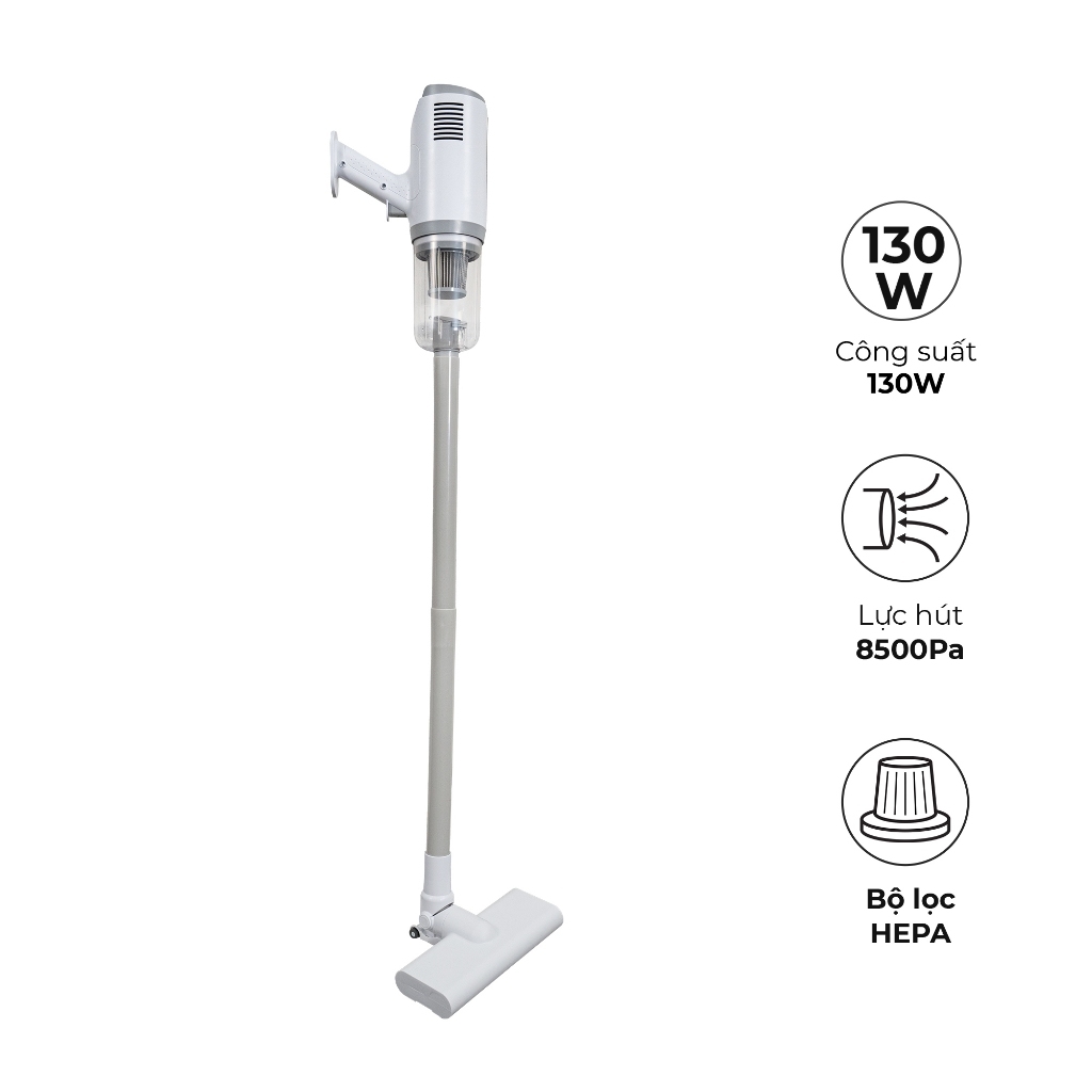 Máy hút bụi cầm tay không dây MAGIC A-061 A-062 130W, Hàng chính hãng,lực hút 8500Pa, 2 in 1-JoyMall