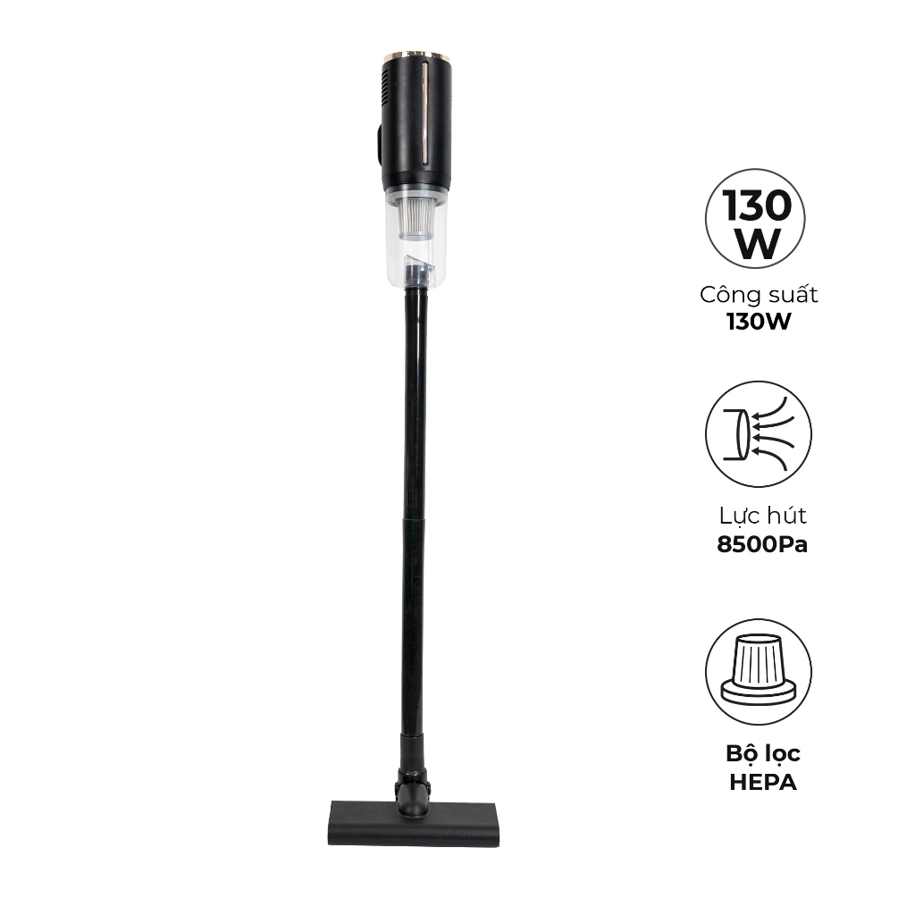 Máy hút bụi cầm tay không dây MAGIC A-061 A-062 130W, Hàng chính hãng,lực hút 8500Pa, 2 in 1-JoyMall