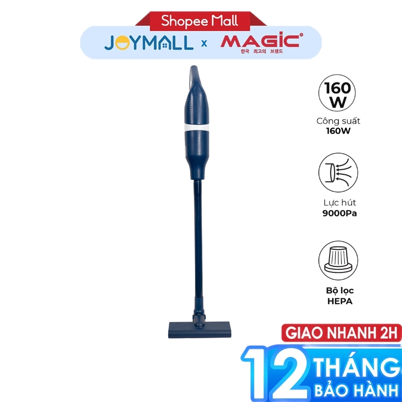 Máy hút bụi cầm tay không dây Magic A-063, Hàng chính hãng, 2 đầu hút đa năng, 2 trong 1 - JoyMall