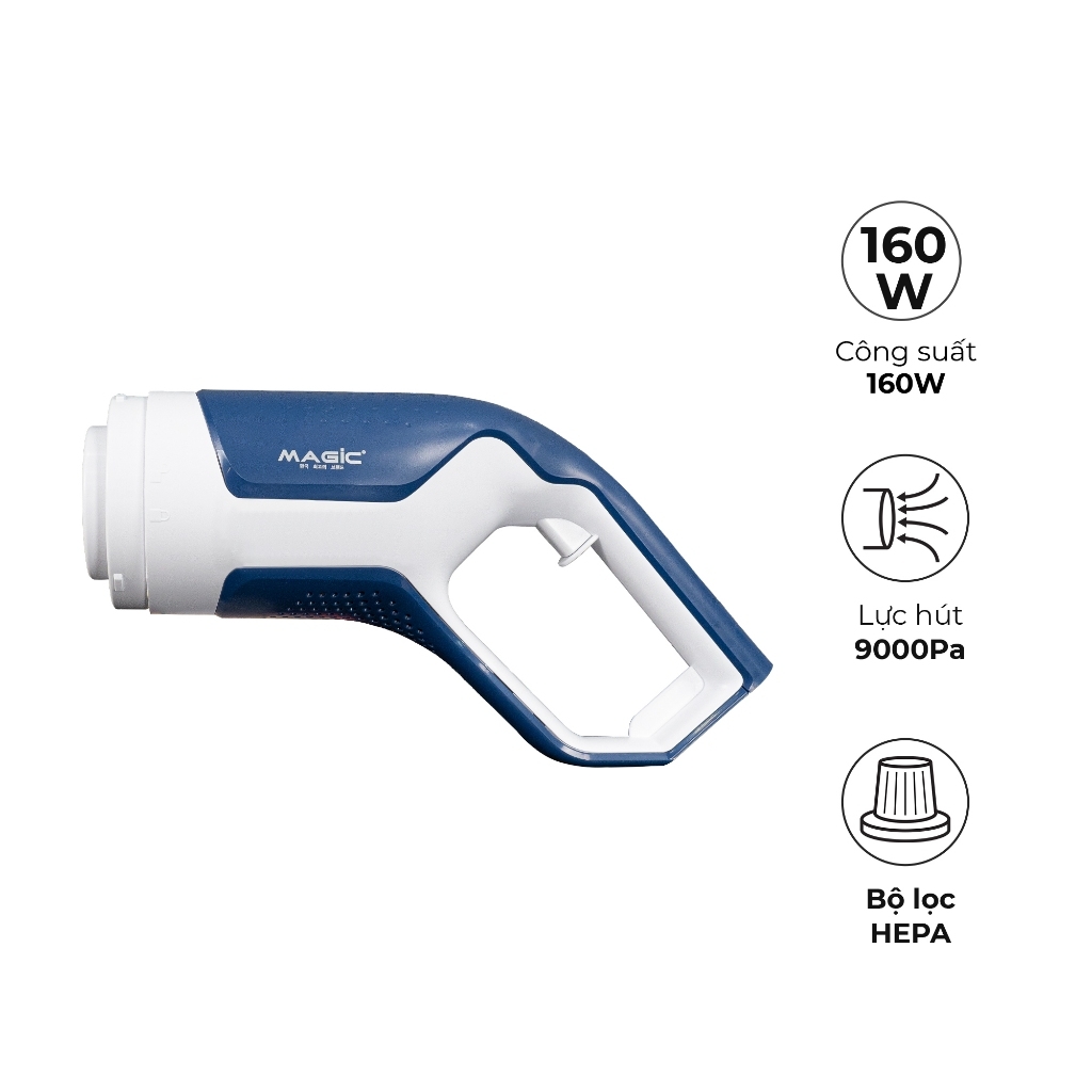 Máy hút bụi cầm tay không dây Magic A-063, Hàng chính hãng, 2 đầu hút đa năng, 2 trong 1 - JoyMall