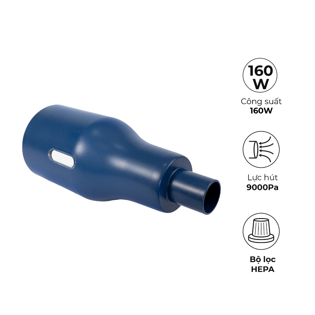 Máy hút bụi cầm tay không dây Magic A-063, Hàng chính hãng, 2 đầu hút đa năng, 2 trong 1 - JoyMall