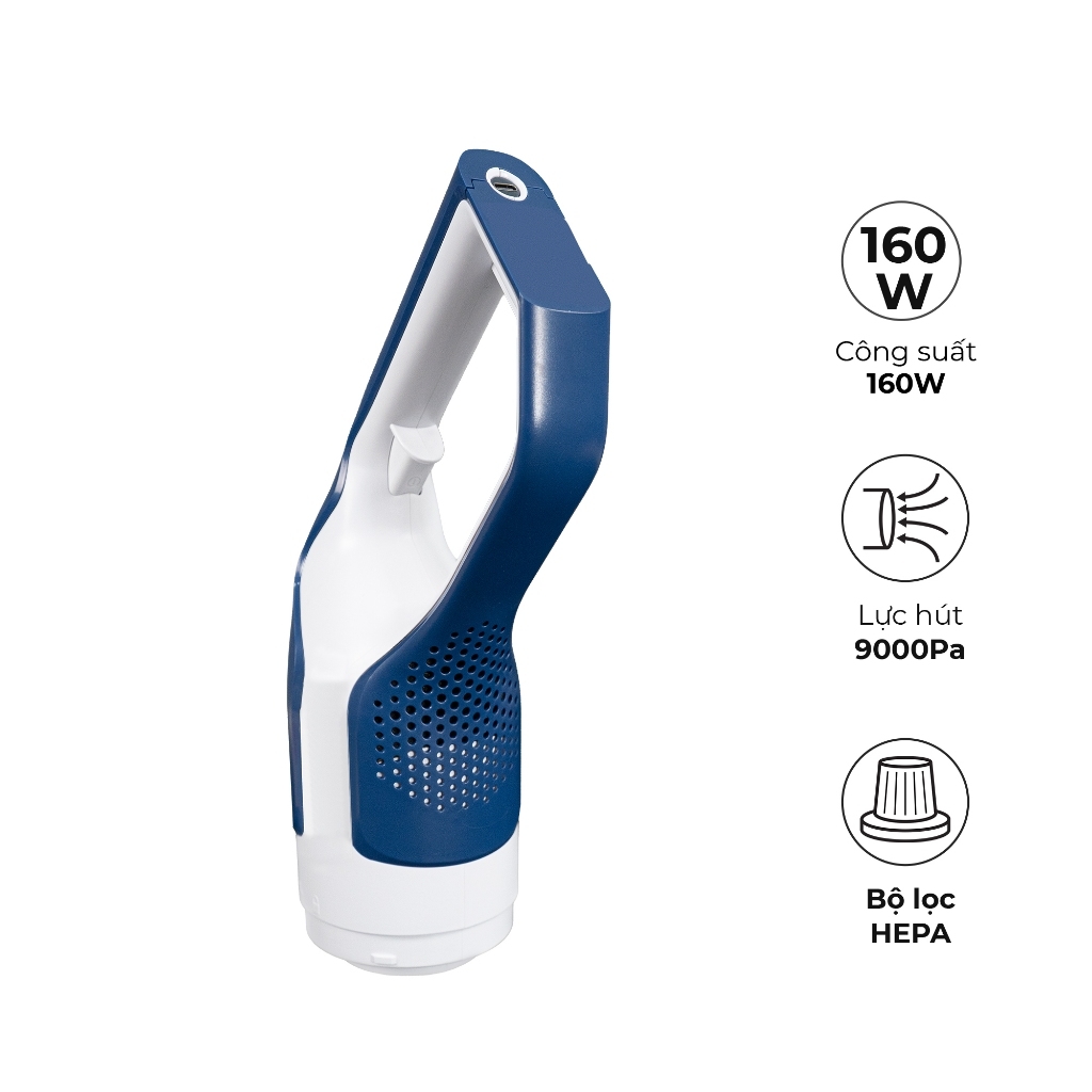 Máy hút bụi cầm tay không dây Magic A-063, Hàng chính hãng, 2 đầu hút đa năng, 2 trong 1 - JoyMall
