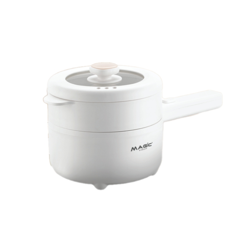 Nồi lẩu điện đa năng MAGIC A-043 1.6L, Hàng chính hãng, tay cầm tiện lợi, có khay hấp - JoyMall