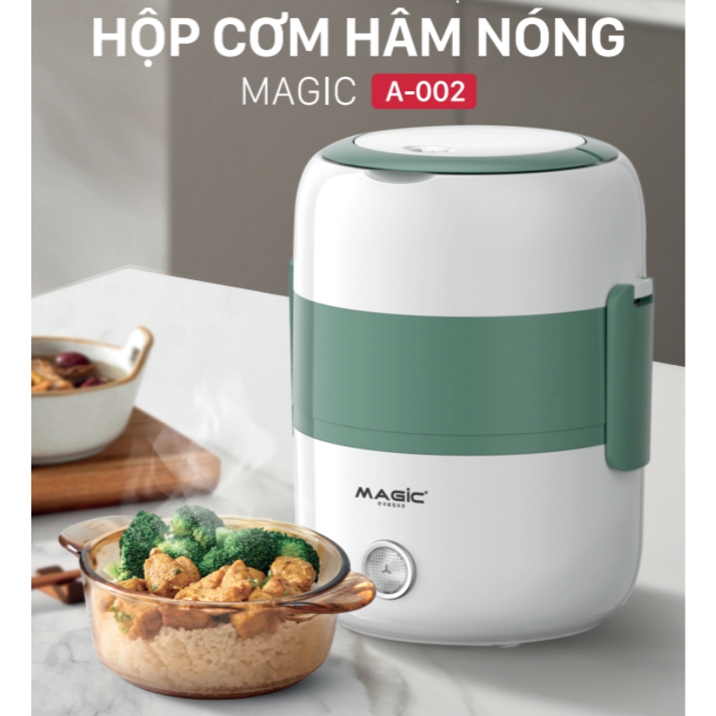 Hộp nấu và hâm nóng thức ăn MAGIC A-002 2L, Hàng chính hãng, nấu được đa dạng loại thức ăn - JoyMall