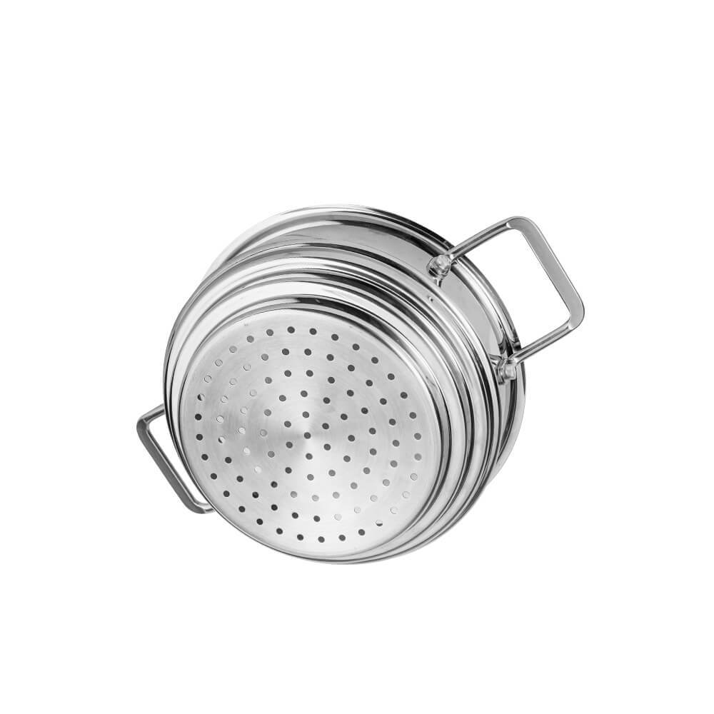 Xửng hấp đa năng inox 304 Elmich EL-2420OL EL-8260 size 16,18,20cm, Hàng chính hãng, 3 tầng -JoyMall