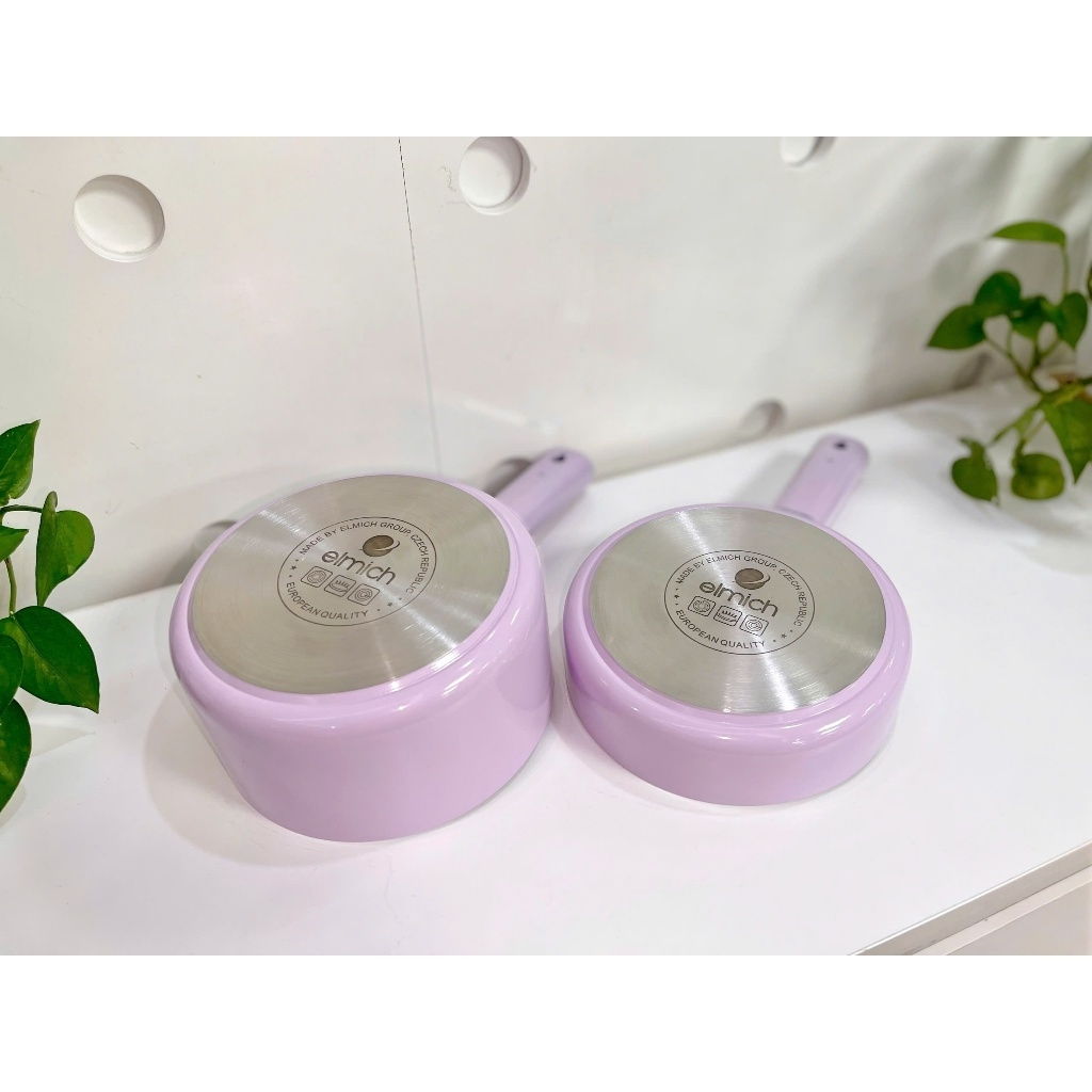 Bộ nồi chảo chống dính Elmich Baby full induction EL-5221LA16 size 16cm, Hàng chính hãng, đáy từ- JoyMall