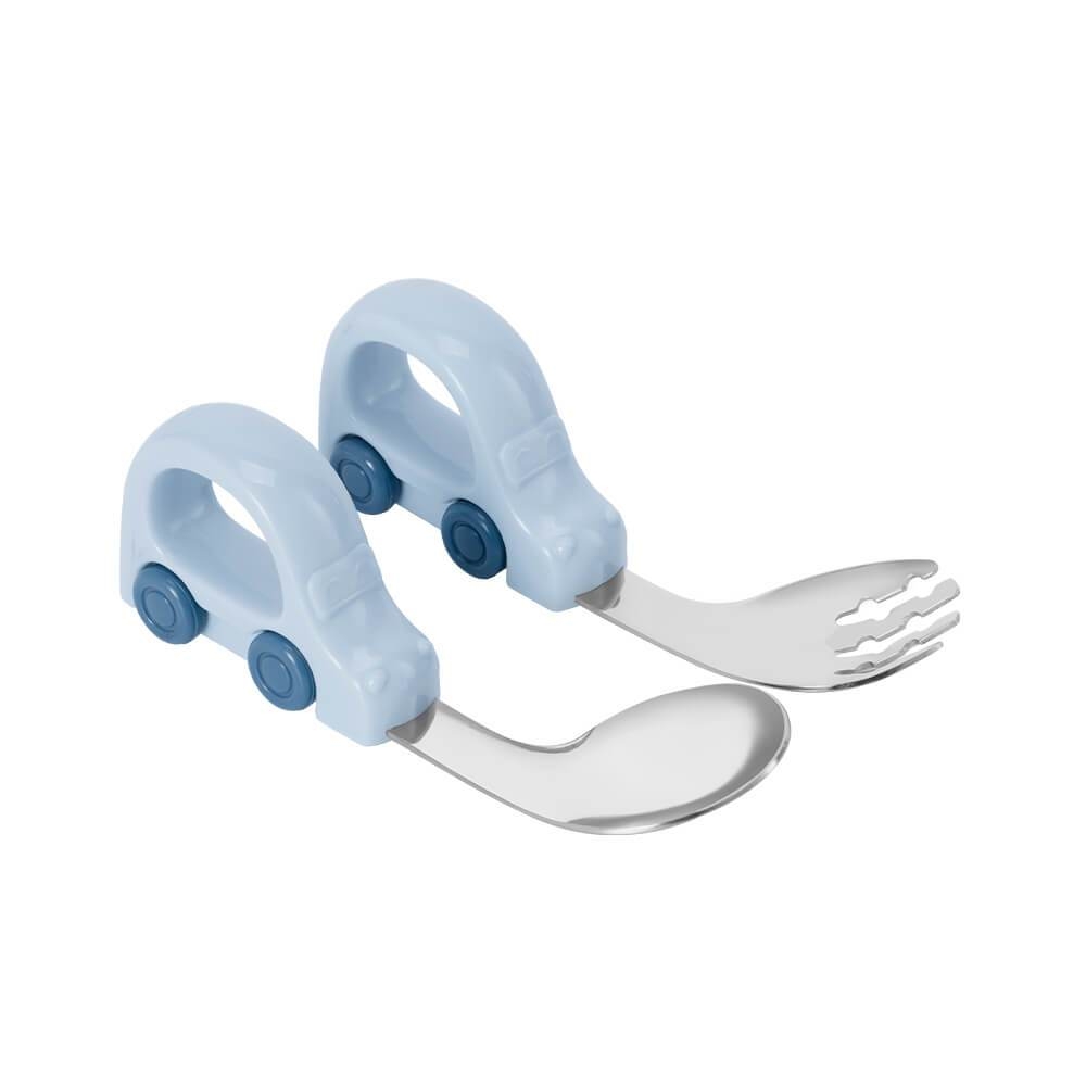 Bộ thìa nĩa cho bé Elmich EL0028 EL0034, Hàng chính hãng, họa tiết đáng yêu,inox 316 an toàn-JoyMall