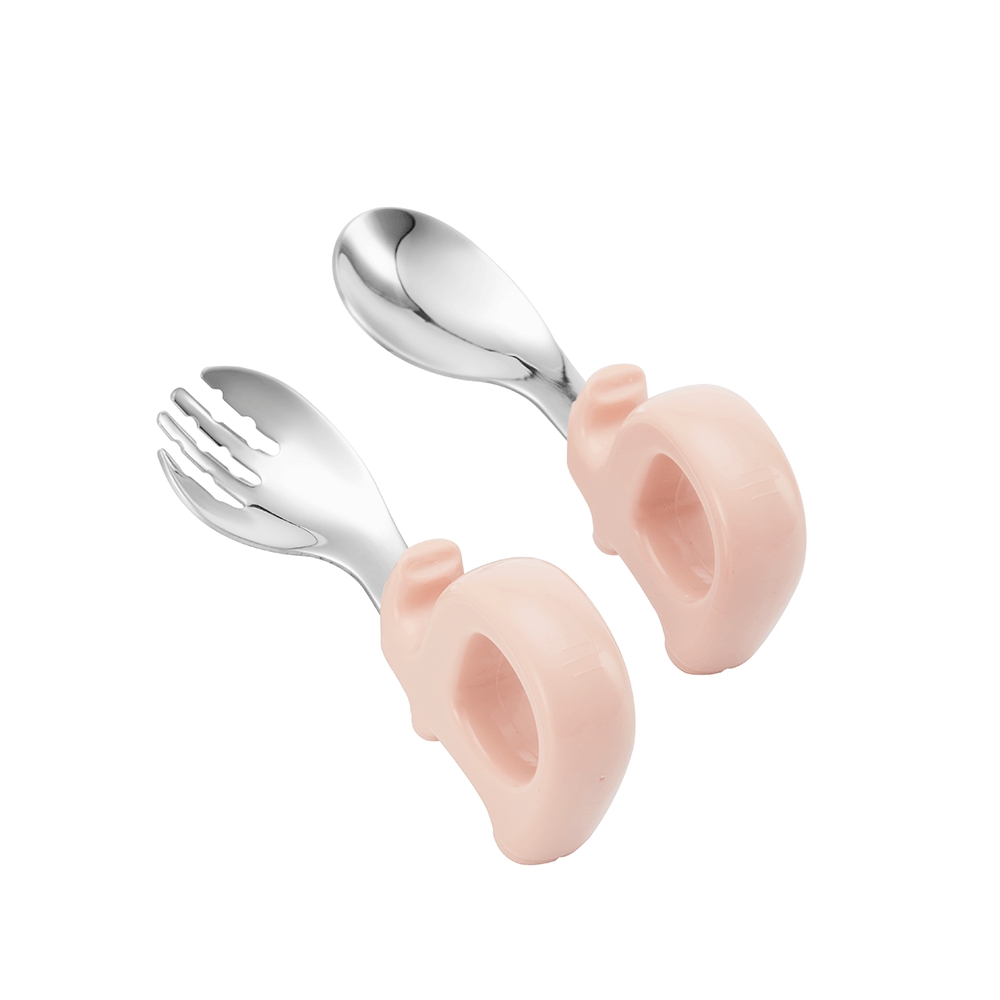 Bộ thìa nĩa cho bé Elmich EL0028 EL0034, Hàng chính hãng, họa tiết đáng yêu,inox 316 an toàn-JoyMall