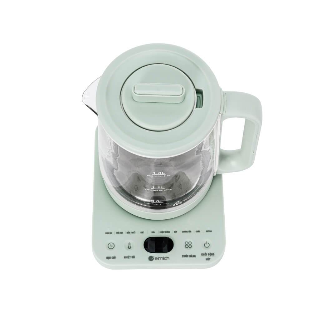 Ấm pha trà đa năng 1.8L Elmich KEE-9147, Hàng chính hãng, 8 chương trình đun nấu - JoyMall