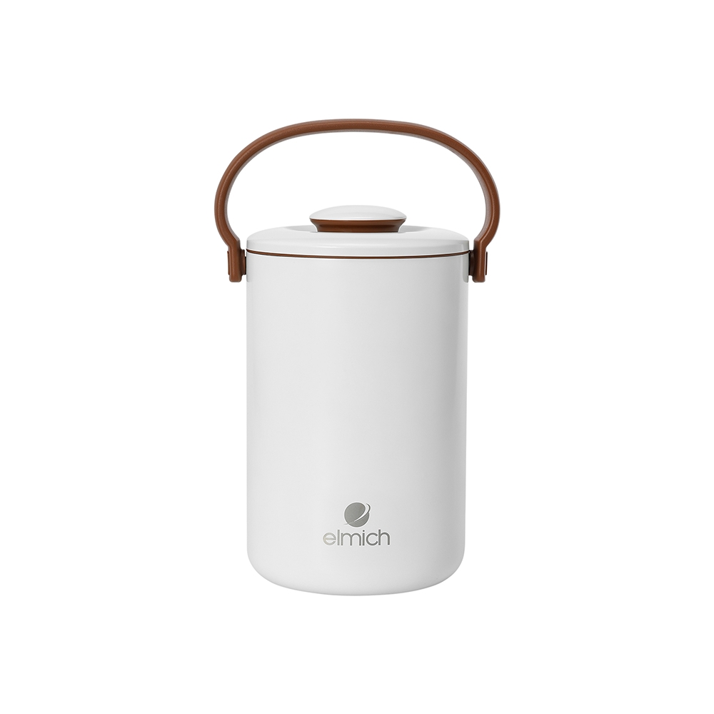 Hộp cơm giữ nhiệt inox 304 Elmich EL8377 2L, Hàng chính hãng, 3 hộp đựng, nắp chống thoát nhiệt - JoyMall