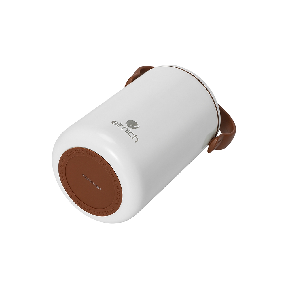 Hộp cơm giữ nhiệt inox 304 Elmich EL8377 2L, Hàng chính hãng, 3 hộp đựng, nắp chống thoát nhiệt - JoyMall