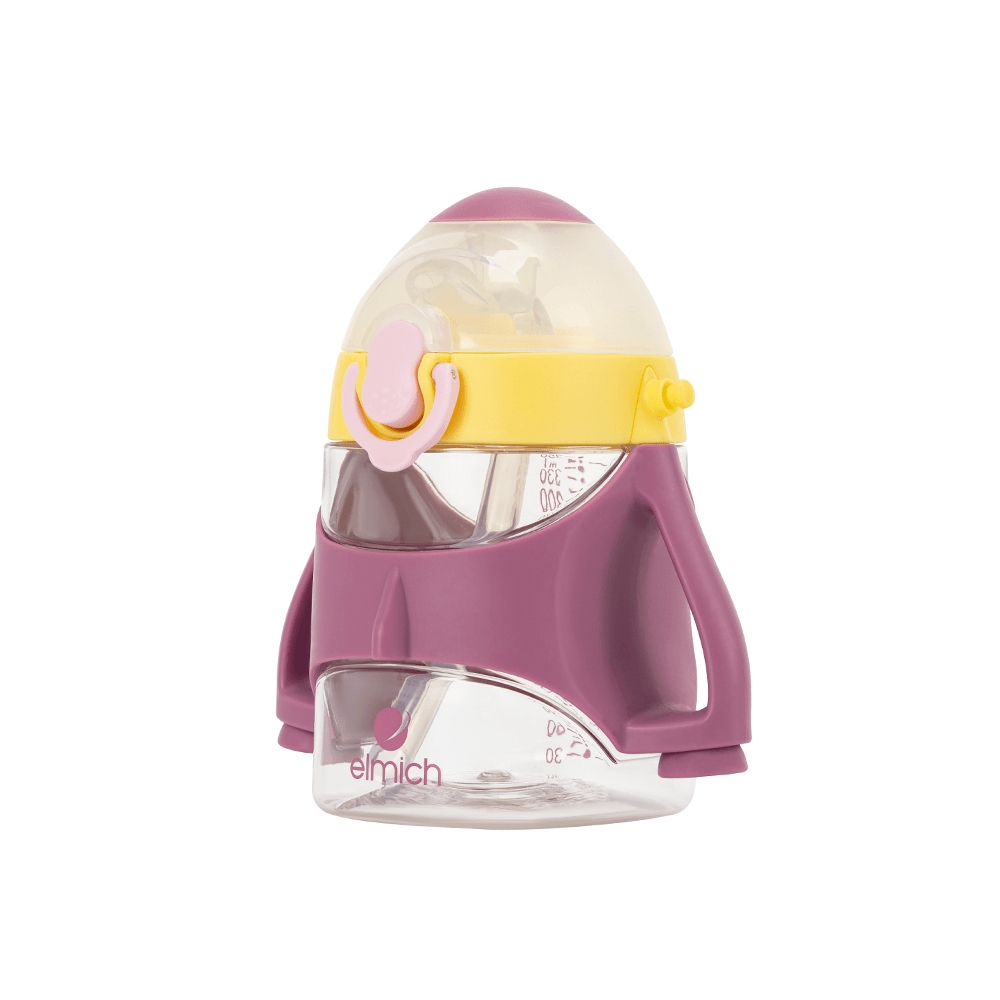 Bình nước trẻ em Elmich BabyCare EL8371 350ml, Hàng chính hãng, nhựa tritan, dây đeo tiện lợi - JoyMall