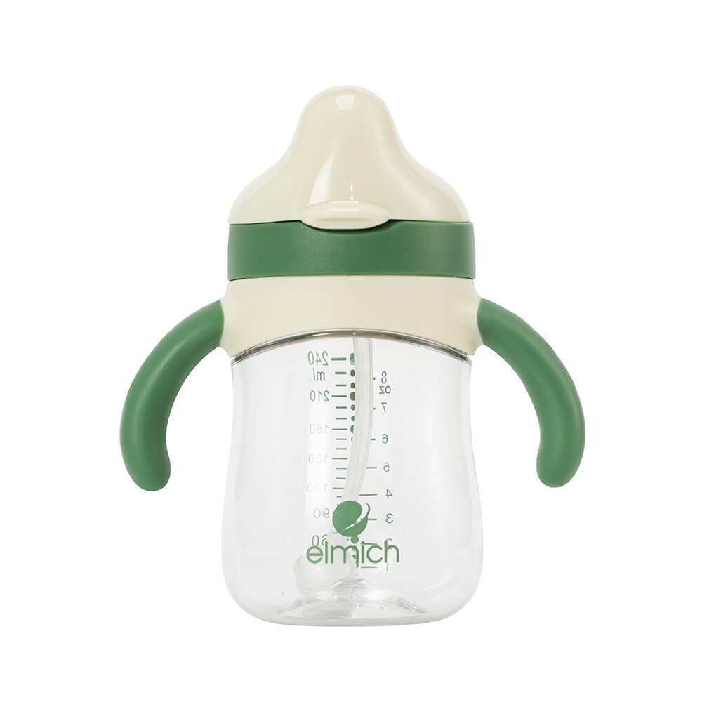 Bình nước trẻ em Elmich BabyCare EL8368 240ml, Hàng chính hãng, nhựa Tritan, ống hút lọc cặn-JoyMall