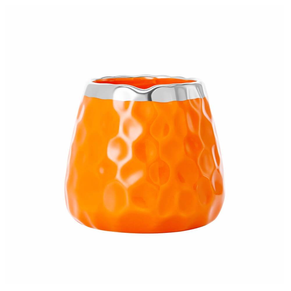 Bộ lọ sứ kèm 6 nĩa inox 304 màu cam Elmich EL0209, Hàng chính hãng, thiết kế sang trọng - JoyMall