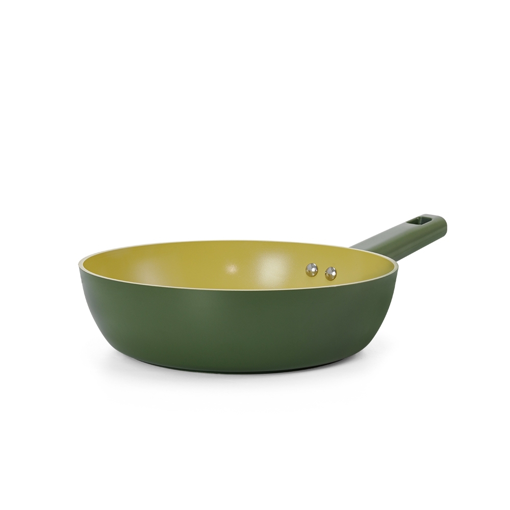 Chảo phủ sứ Elmich Olive Classic EL-5968OV nhiều size, Hàng chính hãng, dùng được mọi bếp - JoyMall