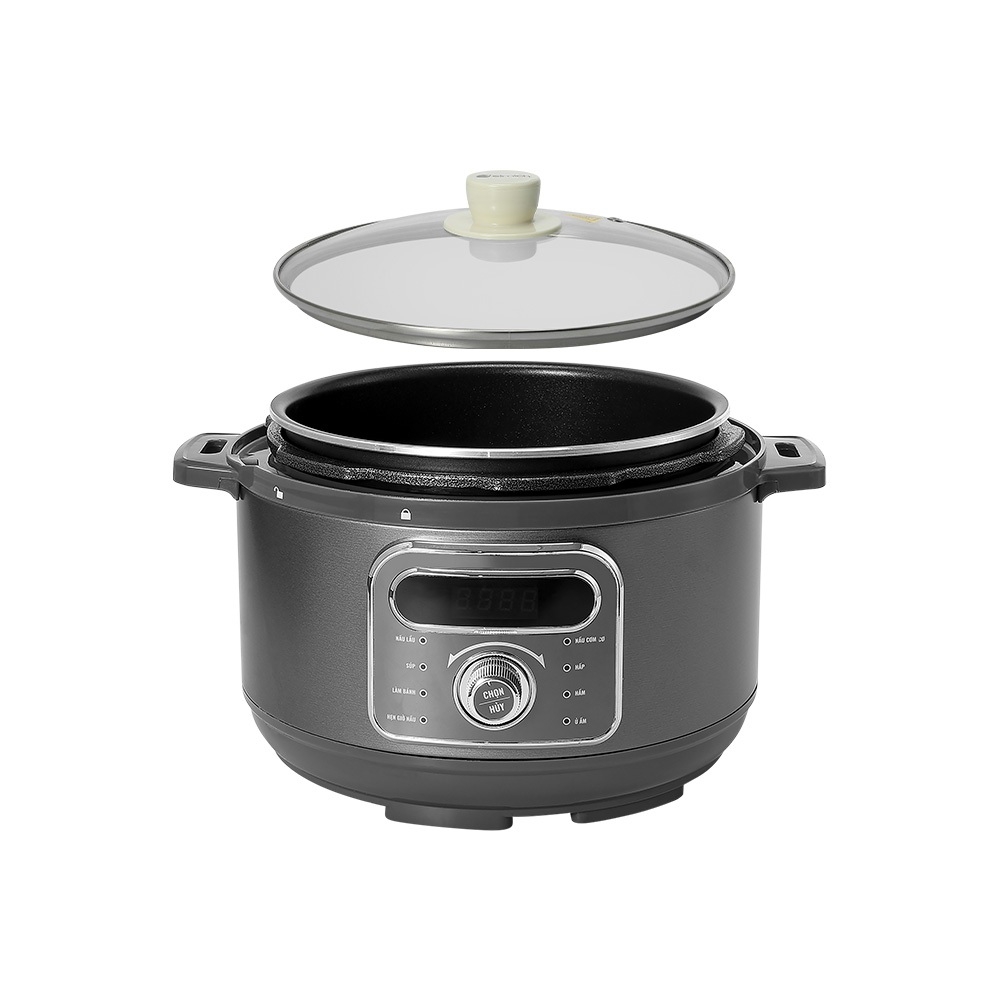 Nồi áp suất điện đa năng Elmich PCE-8575 3.5L, Hàng chính hãng, có thể làm nồi lẩu - JoyMall