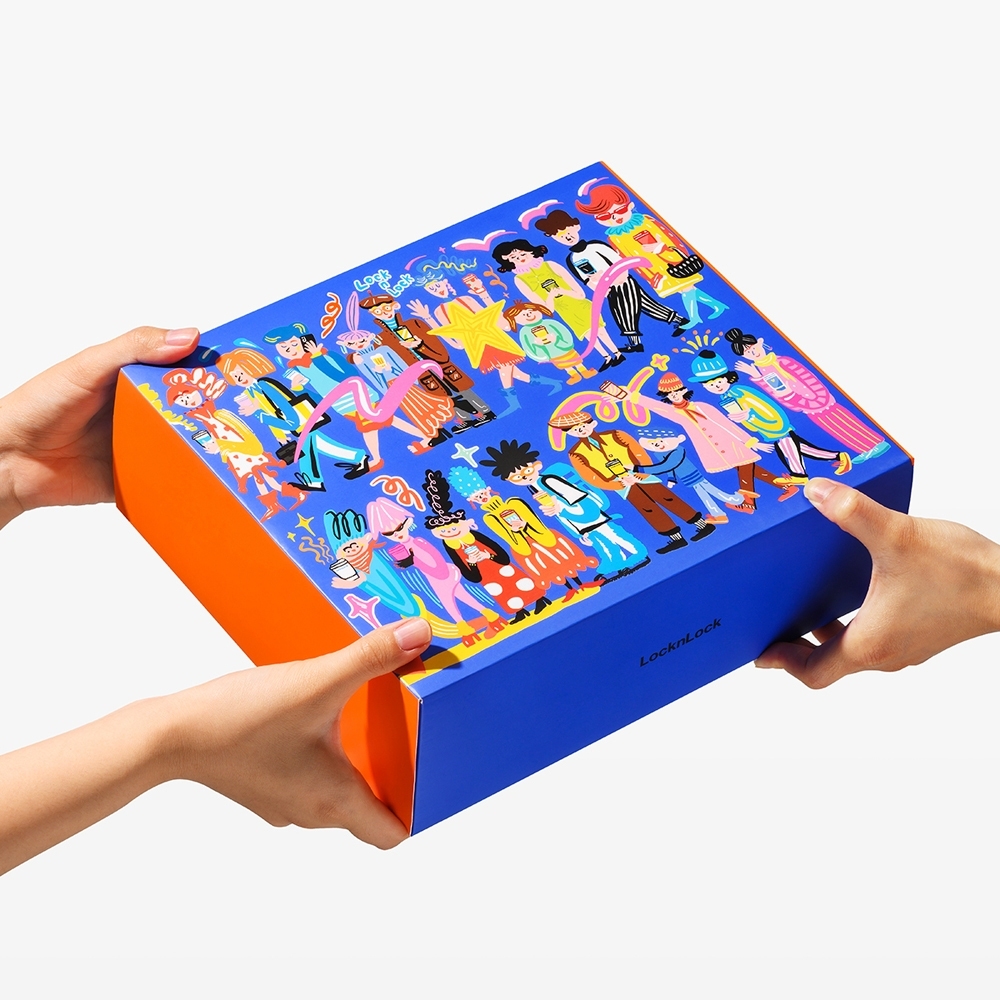 Ly giữ nhiệt LocknLock Vacuum Tumbler LHC3340BLU_TL 400ml, Hàng chính hãng, 3 nắp đậy, có ống hút - JoyMall