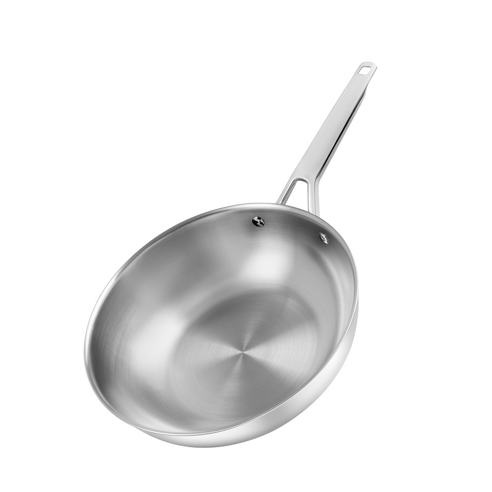 Chảo Inox sâu lòng nguyên khối Elmich EL-2869IN28 size 28cm, Hàng chính hãng, bắt từ nhanh - JoyMall