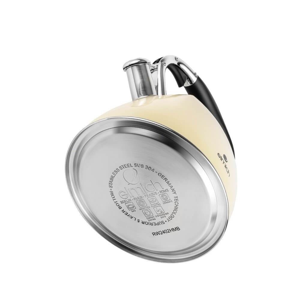 Ấm đun nước inox cao cấp Elmich EL-8281 2.5L, Hàng chính hãng,đun sôi nhanh,inox 304 an toàn-JoyMall