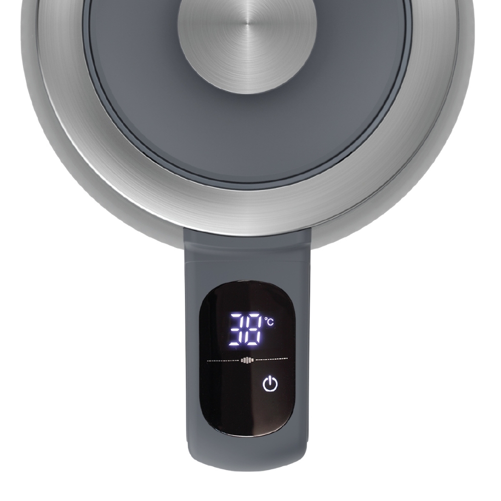 Ấm Đun Siêu Tốc Locknlock Smart Glow Glass Electric Kettle EJK276GRY 1.7L, Hàng Chính Hãng, 5 Mức Nhiệt - JoyMall