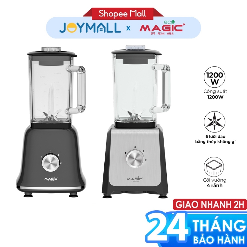 Máy Xay Sinh Tố MAGIC Eco AC-182, AC-183 1200W, Hàng Chính Hãng, 6 Lưỡi Dao Thép Không Gỉ - JoyMall